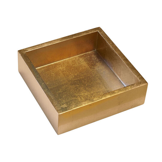 Gold Lacquer Cocktail Napkin Holder